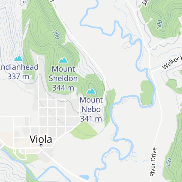 Map of Mount Nebo