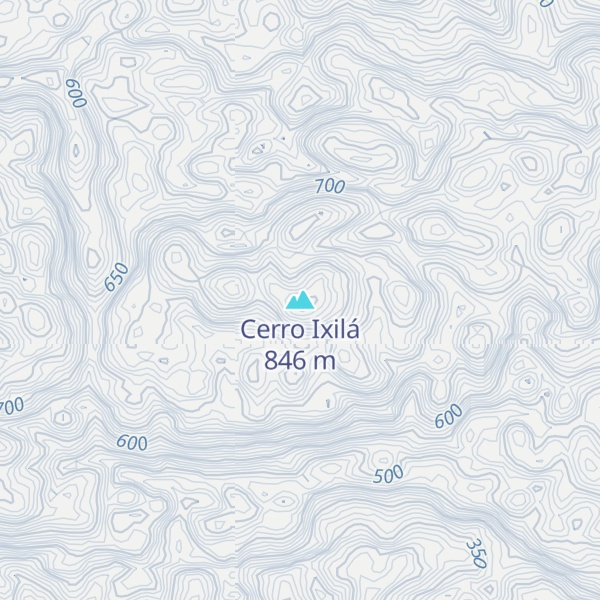Map of Cerro Ixilá