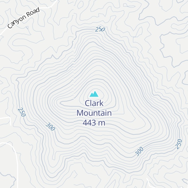 Map of Clark Mountain