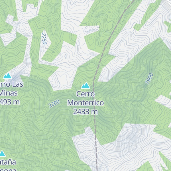 Map of Cerro Monterrico