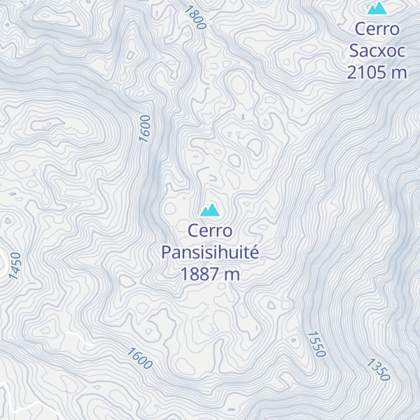 Map of Cerro Pansisihuité