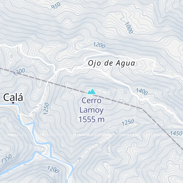 Map of Cerro Lamoy