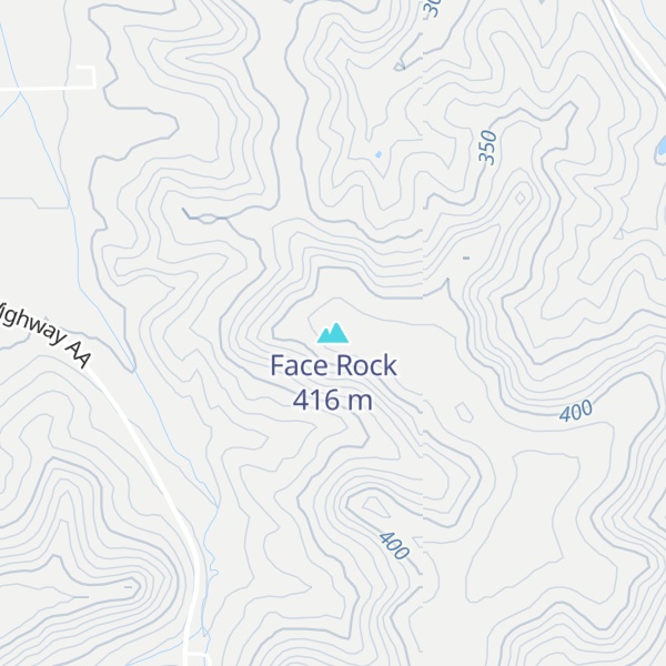 Map of Face Rock