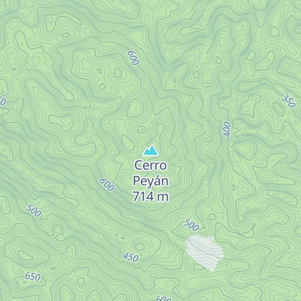 Map of Cerro Peyán