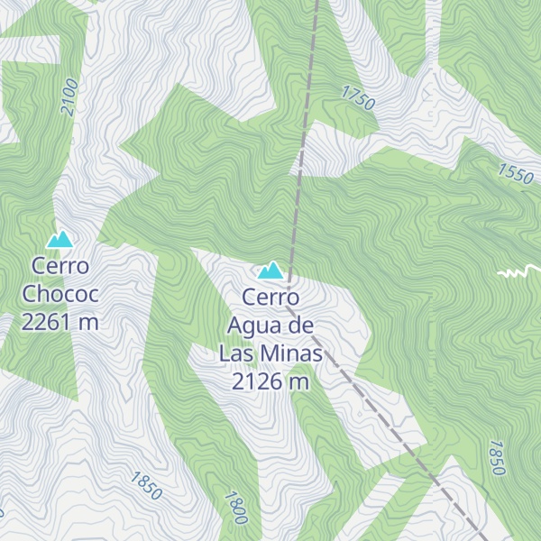 Map of Cerro Agua de Las Minas