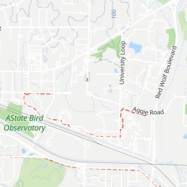 Map of A-State Welcome Center