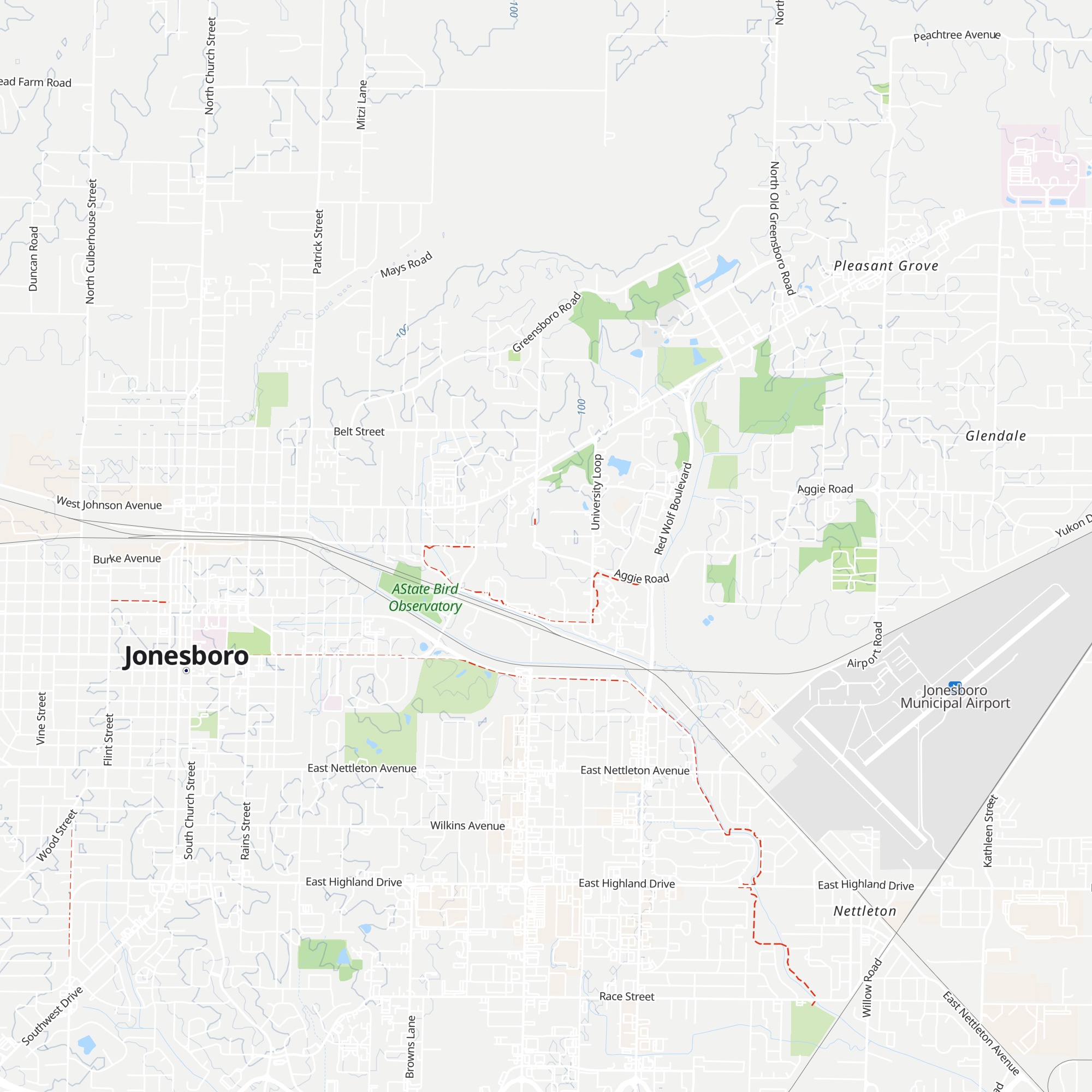 A-State Welcome Center map
