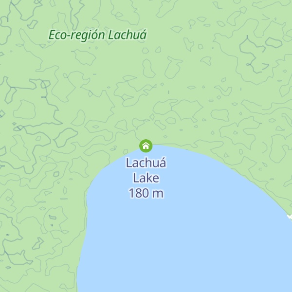 Map of Lachuá Lake