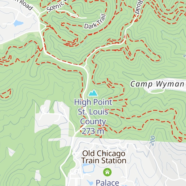 Map of High Point St. Louis County