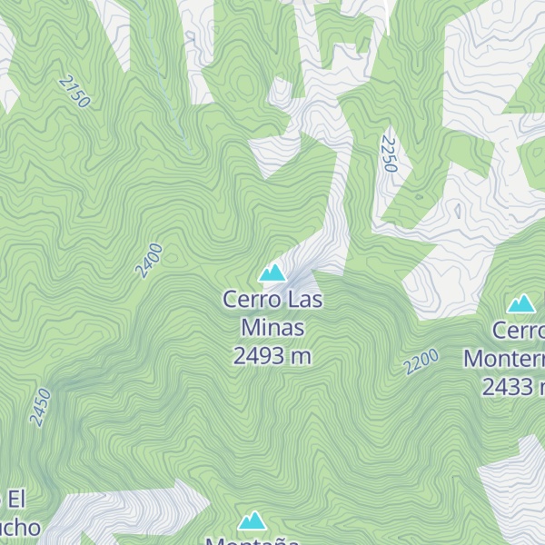 Map of Cerro Las Minas