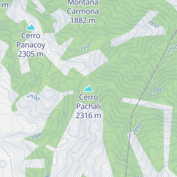 Map of Cerro Pachali