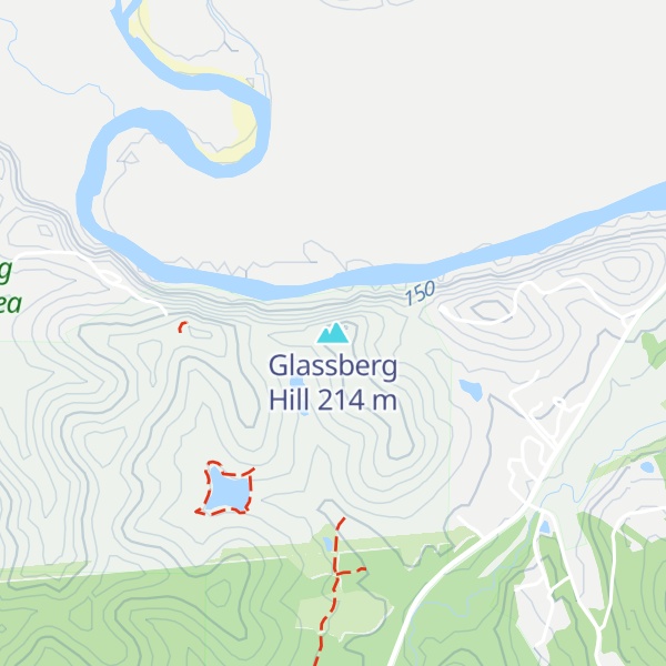 Map of Glassberg Hill