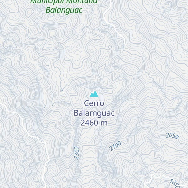 Map of Cerro Balamguac