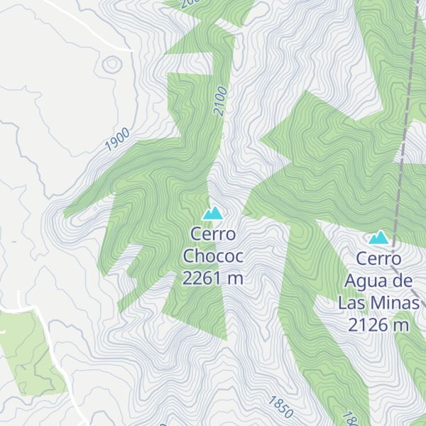 Map of Cerro Chococ