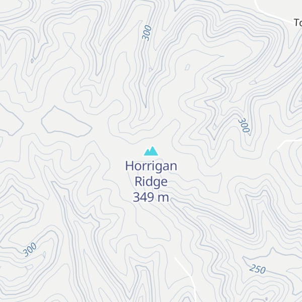 Map of Horrigan Ridge