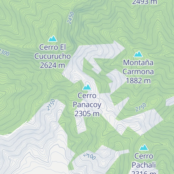 Map of Cerro Panacoy