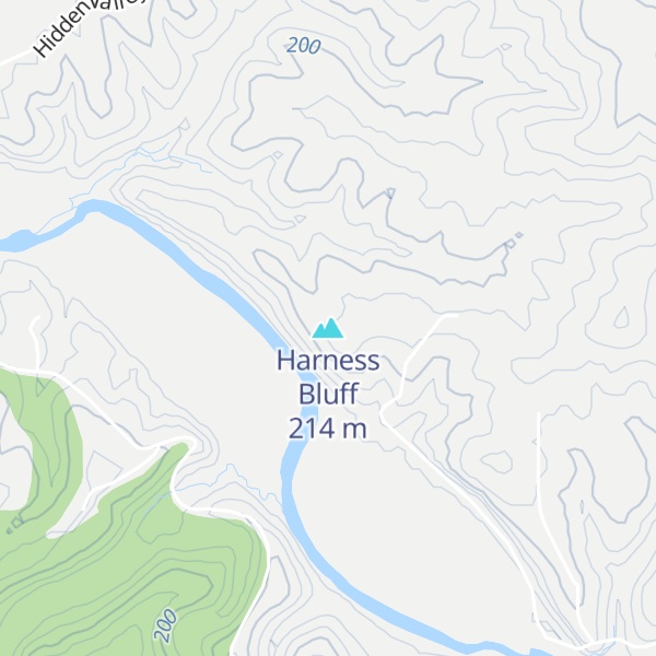 Map of Harness Bluff
