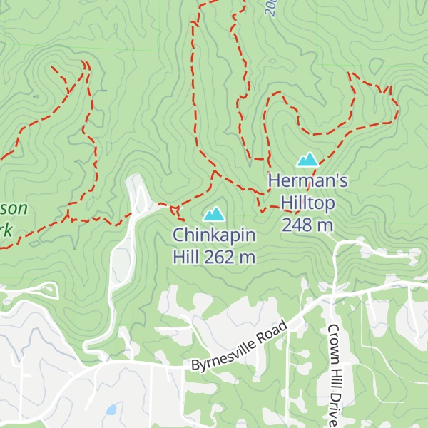 Map of Chinkapin Hill