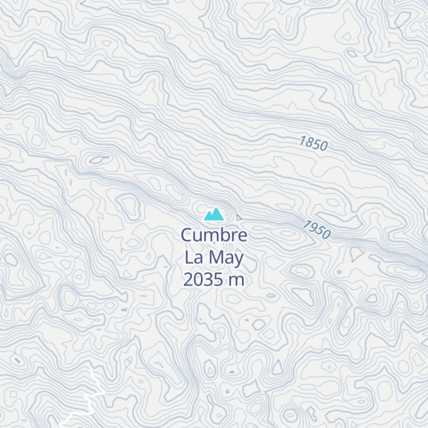 Map of Cumbre La May