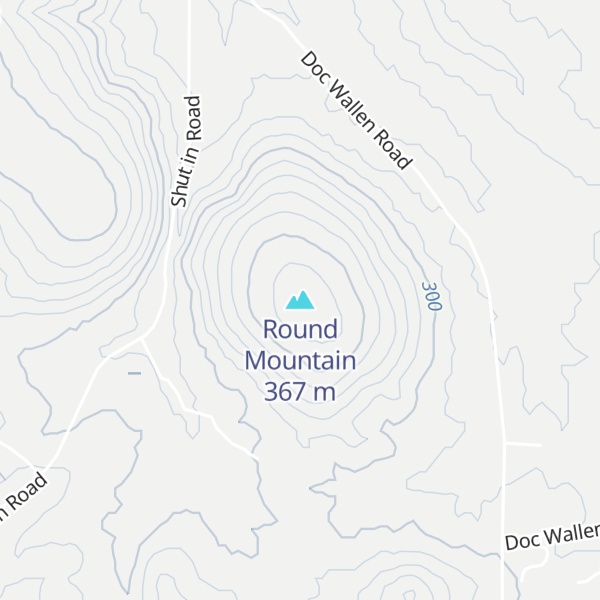 Map of Round Mountain