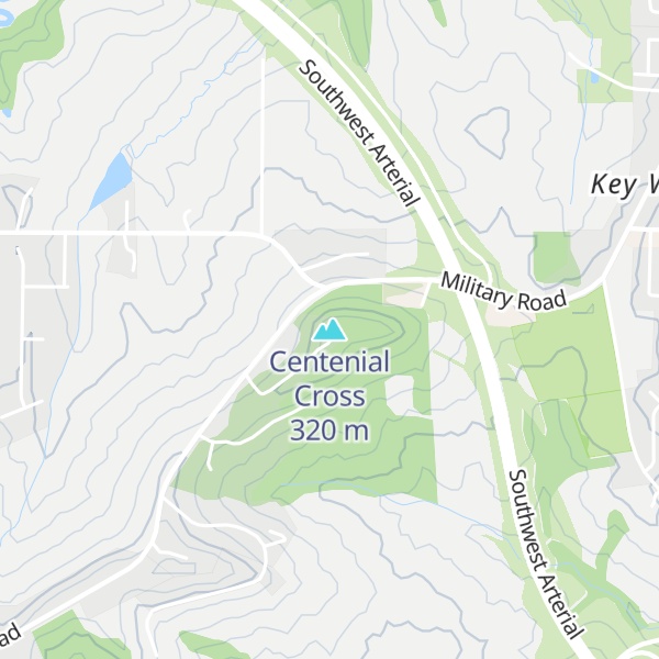 Map of Centenial Cross