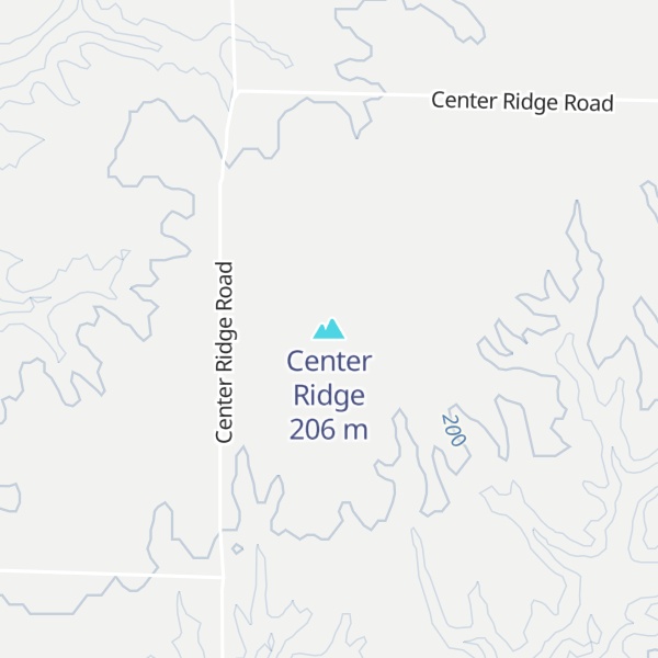 Map of Center Ridge