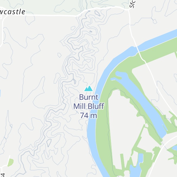 Map of Burnt Mill Bluff