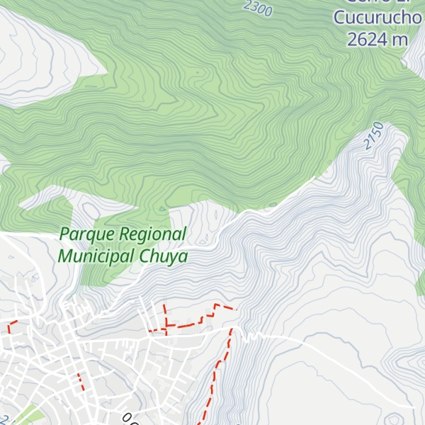 Map of Cerro Sabana Grande