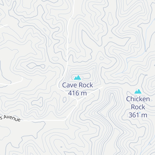 Map of Cave Rock
