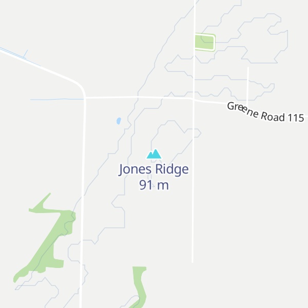 Map of Jones Ridge