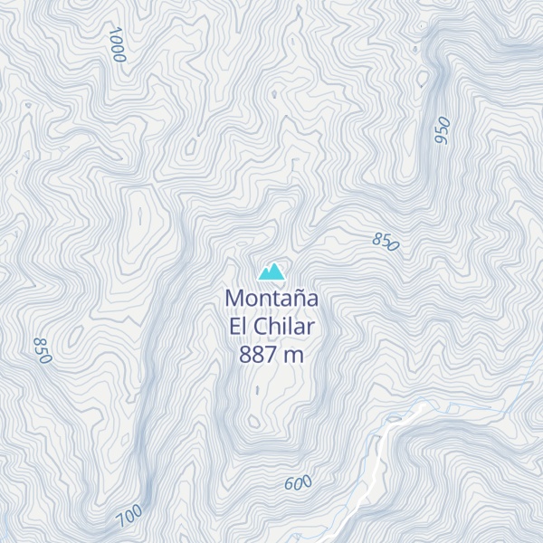 Map of Montaña El Chilar