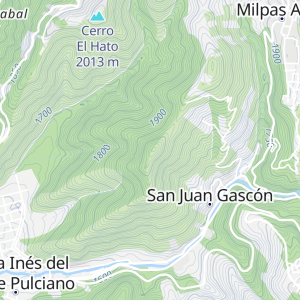 Map of Cerro El Piñon