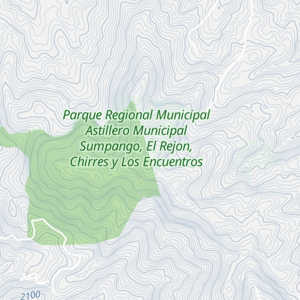 Map of Cerro El Olvido