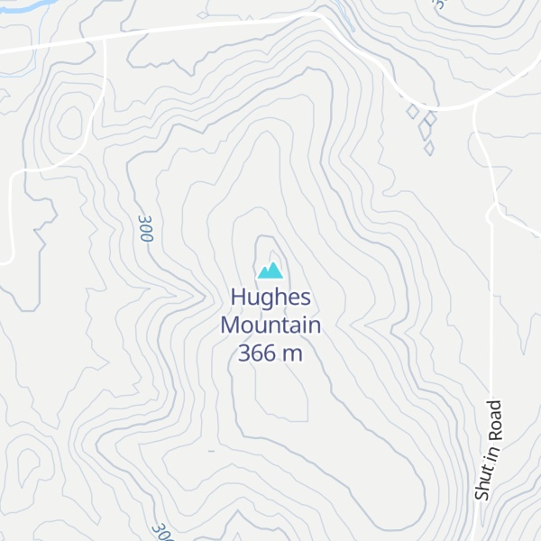 Map of Hughes Mountain