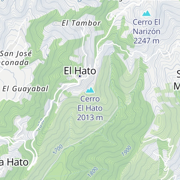 Map of Cerro El Hato