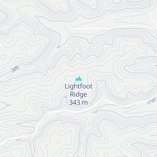 Map of Lightfoot Ridge