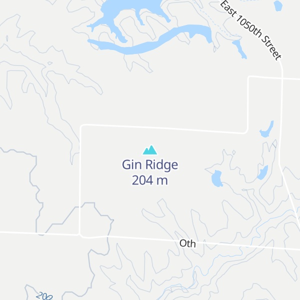 Map of Gin Ridge