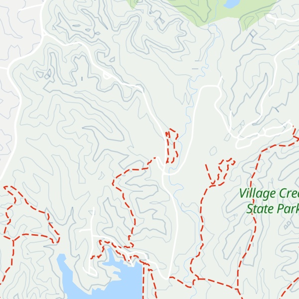Map of Village Creek State Park Visitor Center