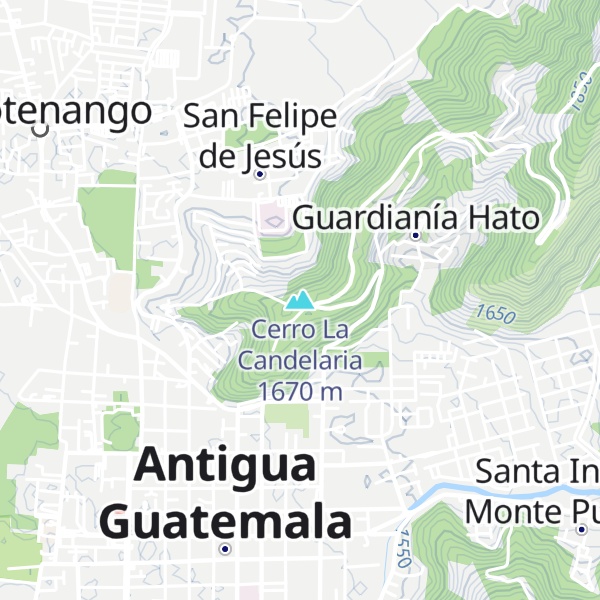 Map of Cerro La Candelaria