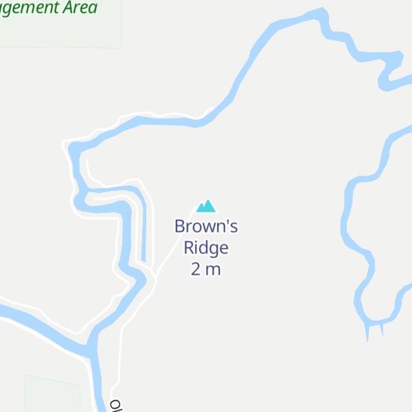 Map of Brown's Ridge