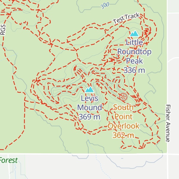 Map of Levis Mound