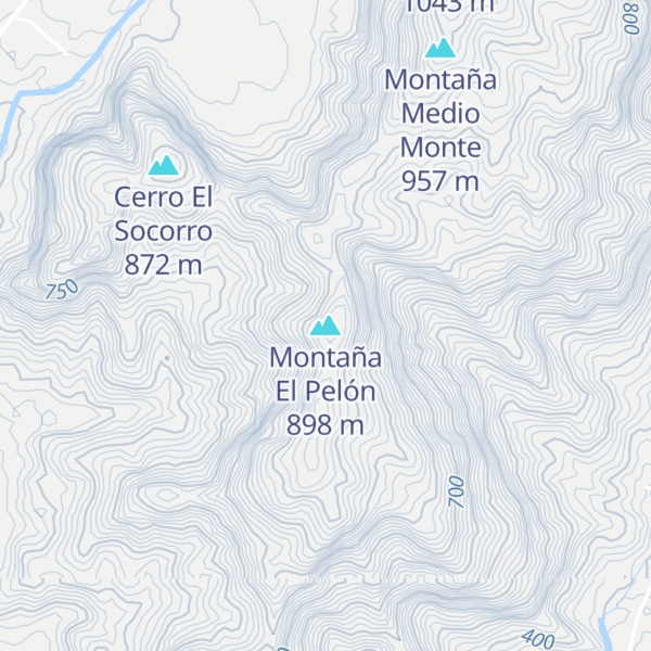 Map of Montaña El Pelón