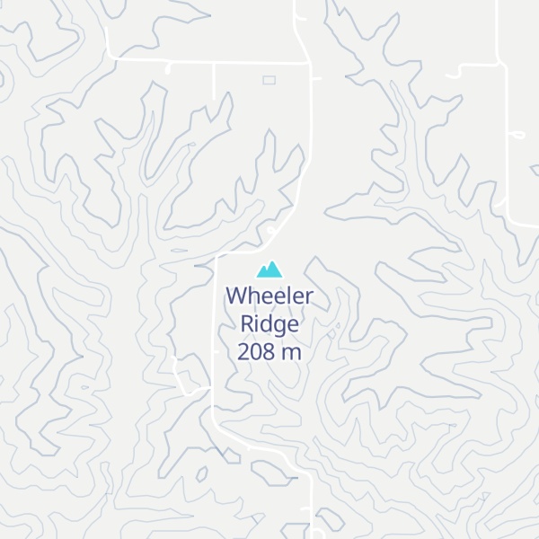 Map of Wheeler Ridge