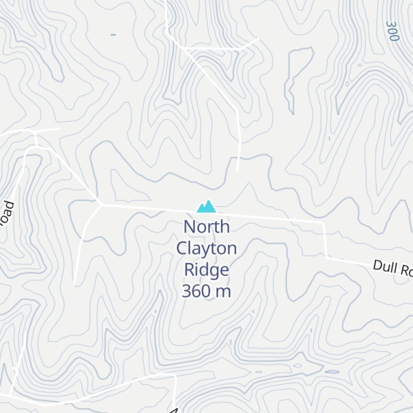 Map of North Clayton Ridge