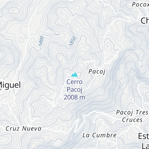 Map of Cerro Pacoj