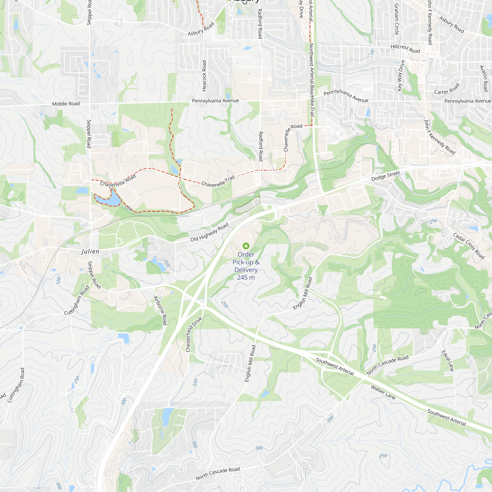 Order Pick-up & Delivery map