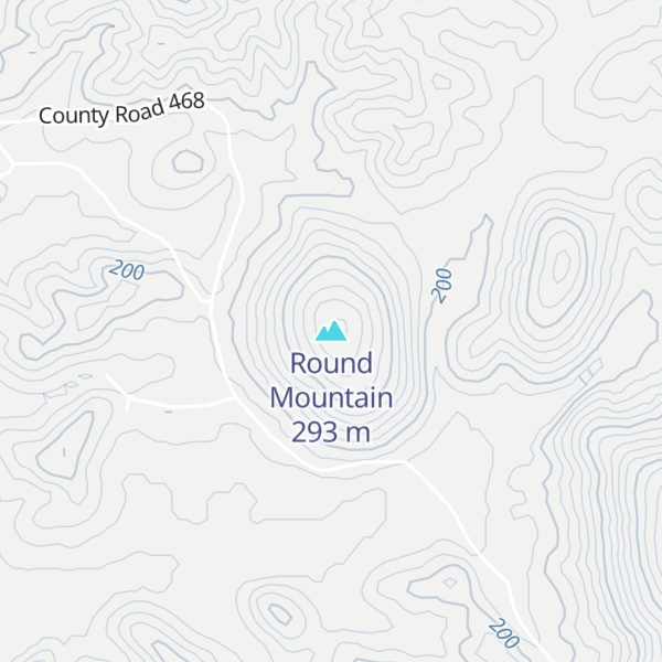 Map of Round Mountain