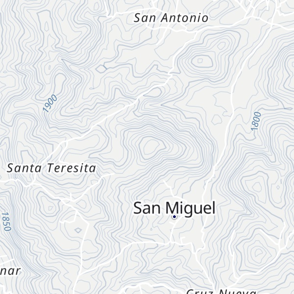 Map of Cerro Paquixjuyú