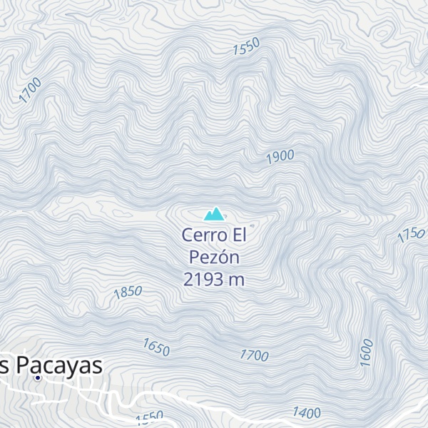 Map of Cerro El Pezón