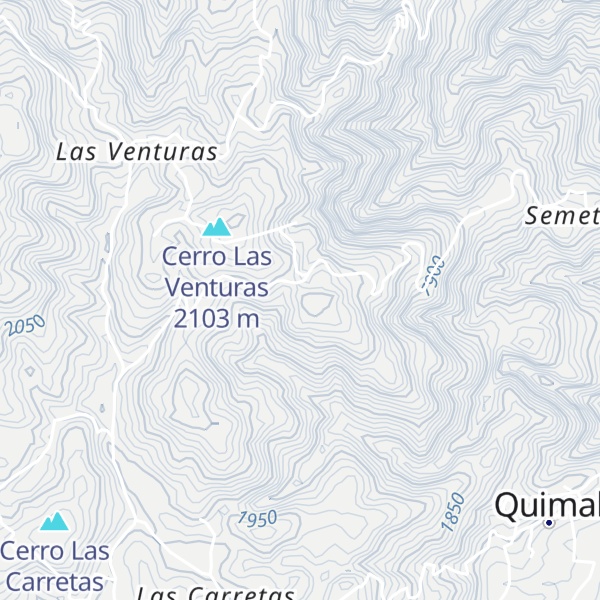 Map of Cerro Xiquilín